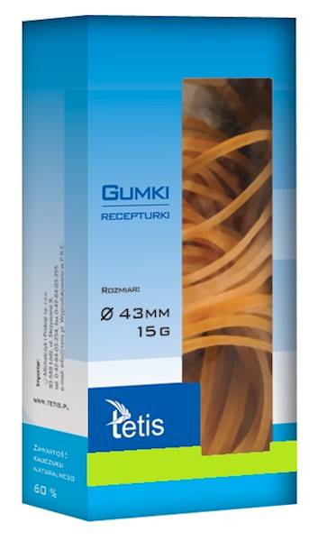 Gumki recepturki 43mm 15g Tetis GG201-A