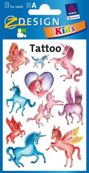 Tatuaże ZDESIGN - Kids Tattoo Jednorożce