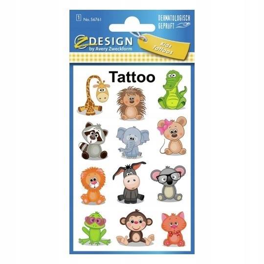 Tatuaże zmywalne Zwierzęta Kids Tattoo ZDESIGN