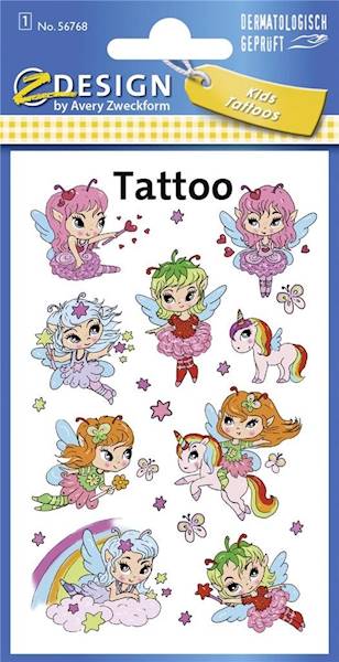 Tatuaże zmywalne dla dzieci - Wróżki ZDESIGN