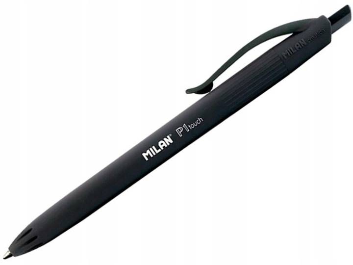 długopis Milan P1 Rubber touch czarny