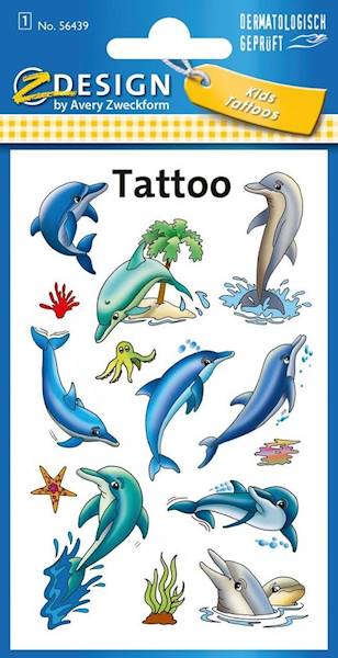 Tatuaże zmywalne - Kids Tattoo Delfiny ZDESIGN