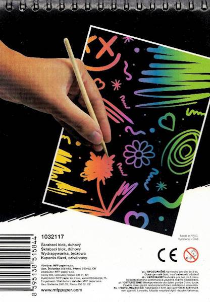 Wydrapywanka 14x20 blok 10K MFP Rainbow Black