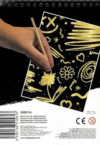 Wydrapywanka 14x20 blok 10K MFP Gold Black
