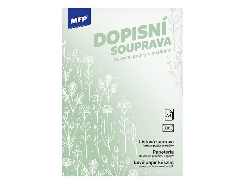 Papeteria wzór Zielona Łąka LUX 5+10