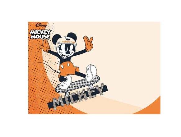 Papeteria wzór Disney Myszka Mickey Mouse Lux 5+10