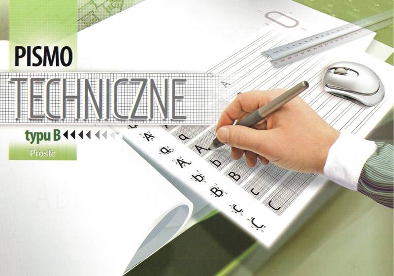 Pismo techniczne blok A4 Kreska typu B proste
