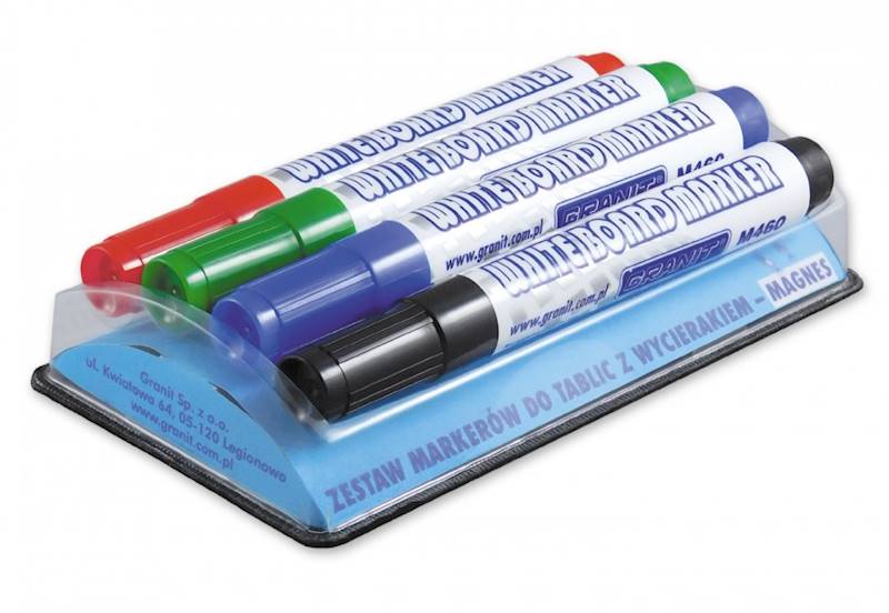 Marker GRANIT do tablic M460 K/O 4 kol czyścik MAG