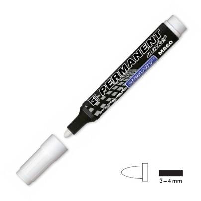 Marker permanent GRANIT M860 K/O. biały