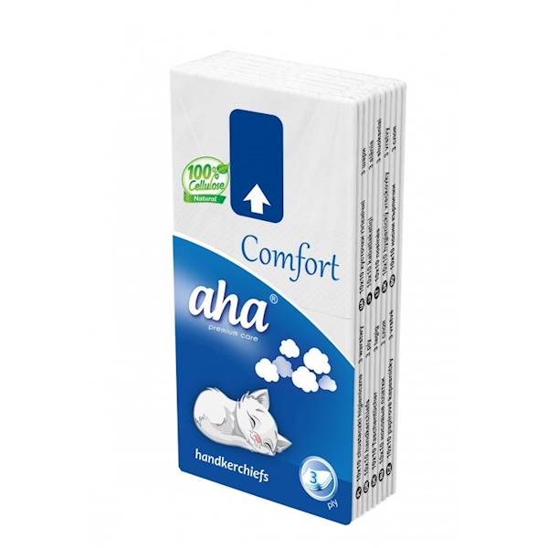 chusteczki higieniczne aha białe Comfort 3W