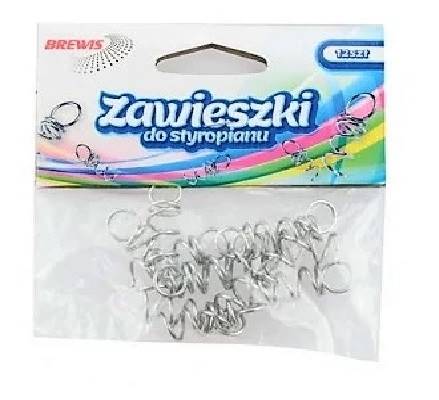 Zawieszki do styropianu haczyk metalowy 12szt./op.