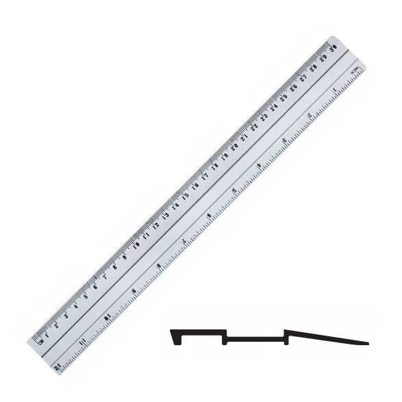 Linijka 30cm płaska aluminiowa GR-111-30 Grand