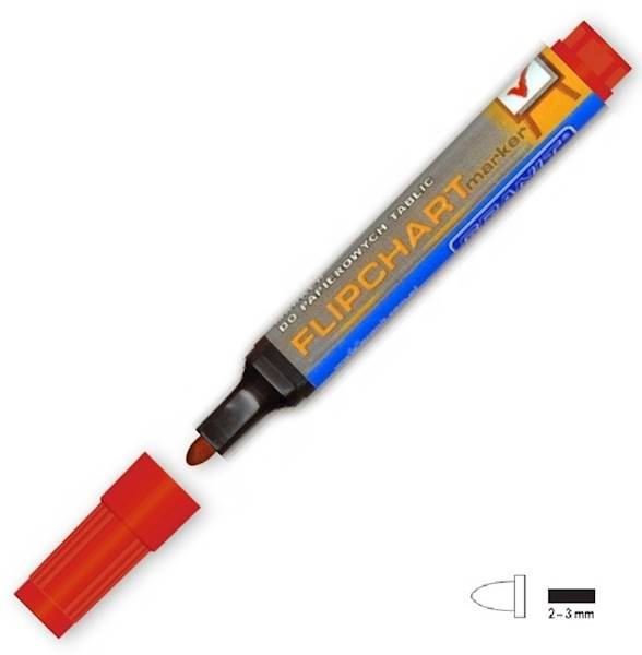 Marker do Flipchartów Granit M160 czerwony