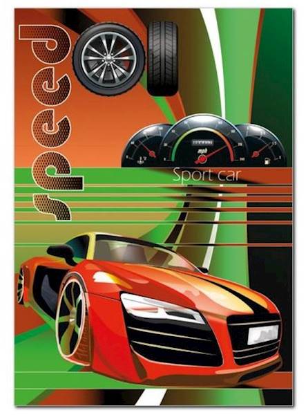 Teczka z gumką A4 PM 667 Auto czerwone Sport car