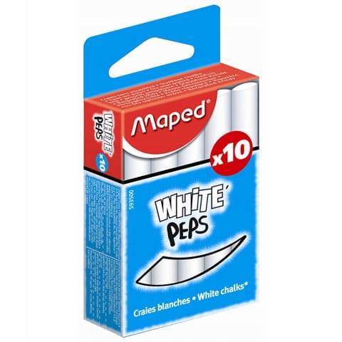 Kreda biała tablicowa Maped whitepeps niepyląca