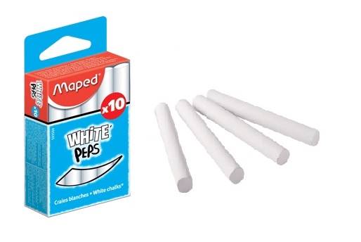 Kreda biała tablicowa Maped whitepeps niepyląca