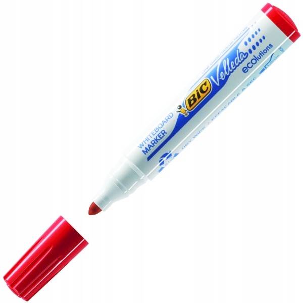 Marker do tablic suchościeralnych Velleda czerwony