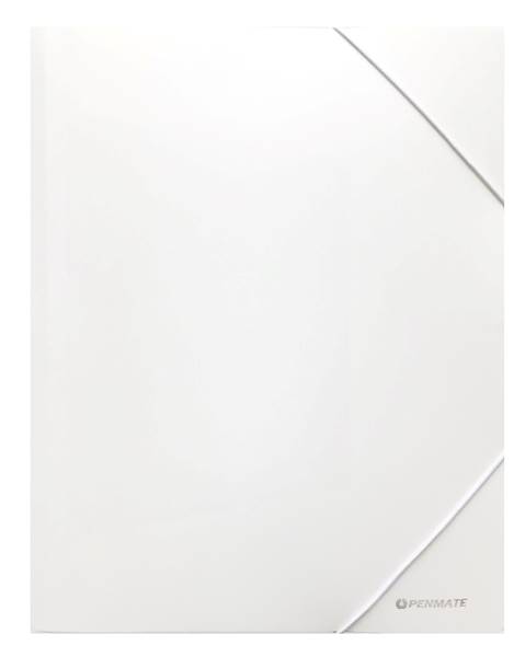 Teczka A4 z gumką PVC PP-102 biała