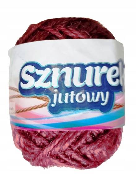 sznurek florystyczny jutowy 20m różowy 