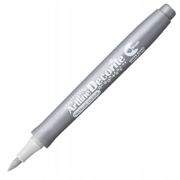 Marker Decorite Brush TOMA Srebrny Metaliczny