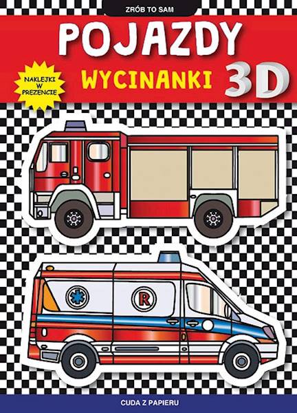 Cuda z papieru Pojazdy wycinanki 3D LITERAT
