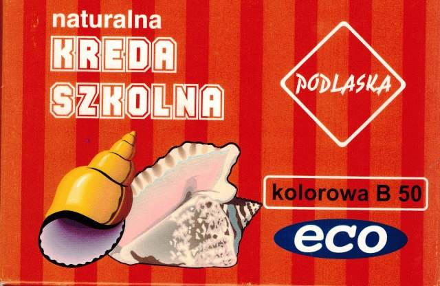 Kreda szkolna naturalna kolor 50szt. ECO Podlaska
