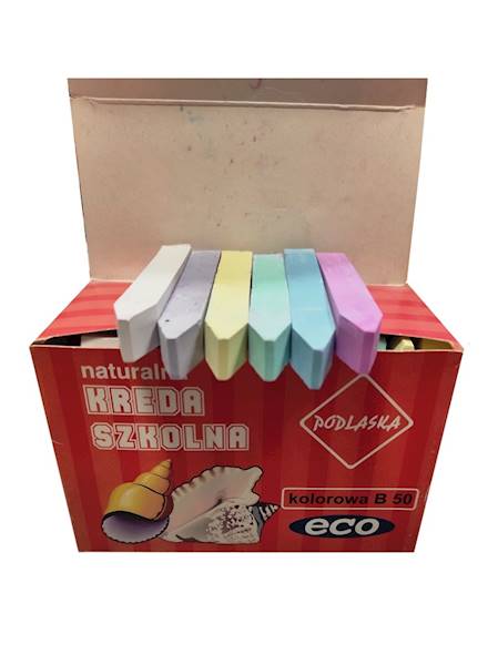Kreda szkolna naturalna kolor 50szt. ECO Podlaska
