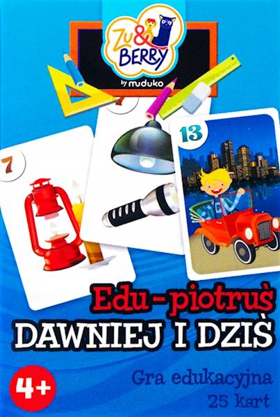 Karty do gry Edu Piotruś - Dawniej i dziś Trefl