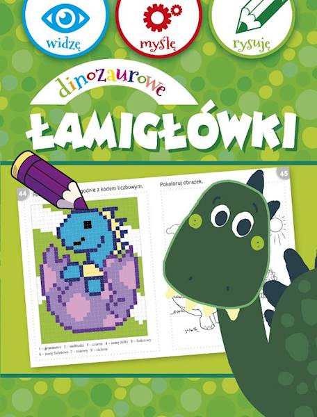 Widzę, myślę, rysuję. Dinozaurowe łamigłówki