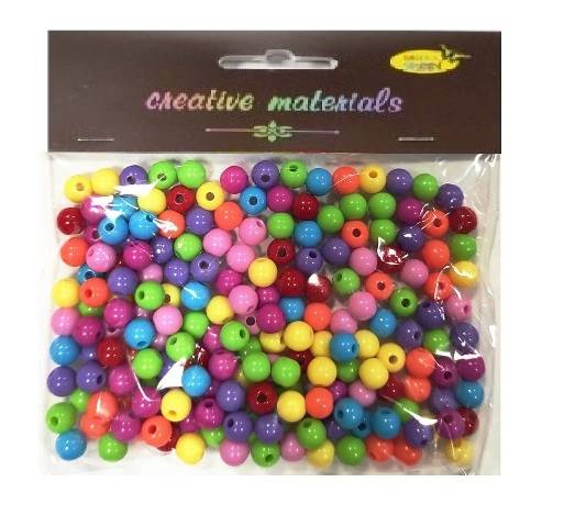 Koraliki mix kolorów 6mm 22g