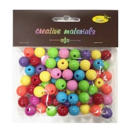 Koraliki mix kolorów 10mm 40g