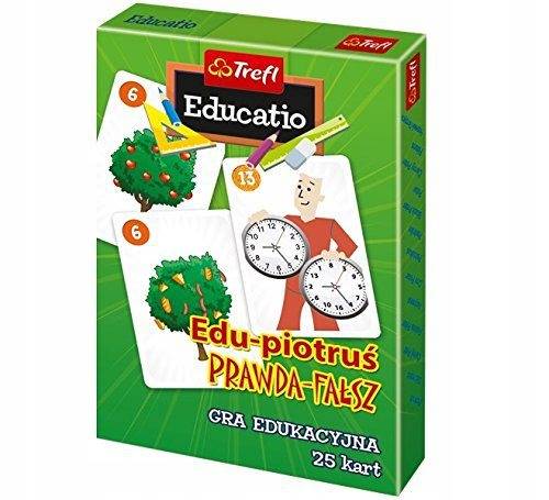 Karty do gry Edu Piotruś - Prawda-fałsz TREFL