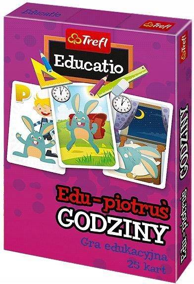 Karty do gry Edu Piotruś - Godziny TREFL