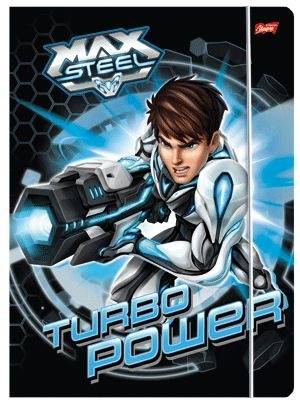 teczka z gumką A4 zw Majewski Max Steel