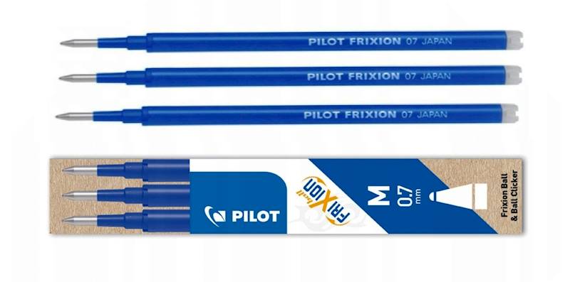 wkład do pióra Pilot FRIXION 0,7 niebieski 3szt.