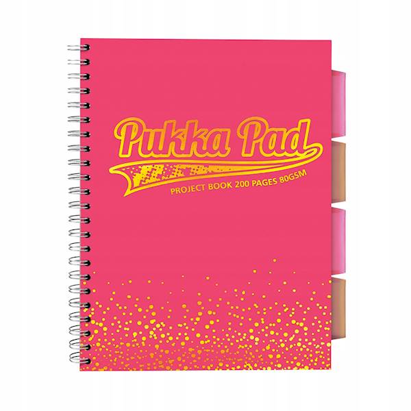 Kołozeszyt A4 Pukka Pad Project Book Koralowy