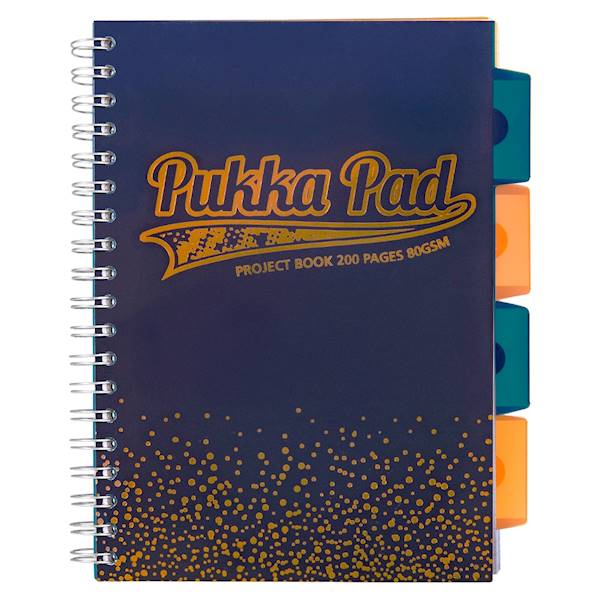 Kołozeszyt B5 Pukka Pad Project Book # GRANATOWY