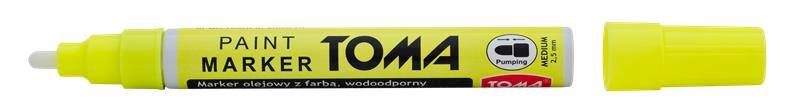 marker olejowy TOMA TO-440 2,5mm żółty neon 