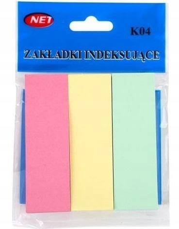 Zakładki indeksujące NET pastel 3x100K