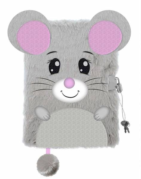 Pamiętnik z kłódką włochacz A5 96k Mouse Myszka