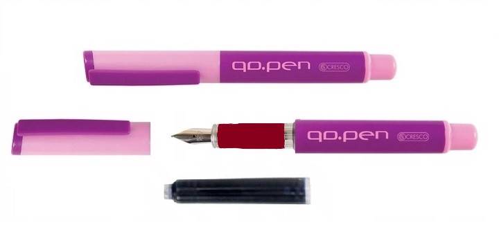 pióro szkolne ze stalówką Cresco GO PEN Color fiol