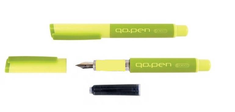 pióro szkolne ze stalówką Cresco GO PEN Color ziel