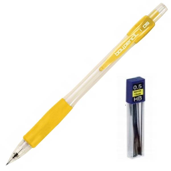 Ołówek aut. 0,5 RYSTOR BOY-PENCIL żółty