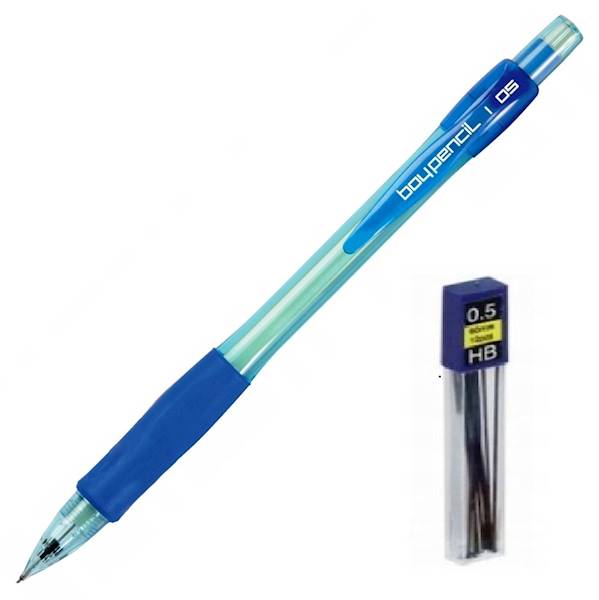 Ołówek aut. 0,5 RYSTOR BOY-PENCIL niebieski