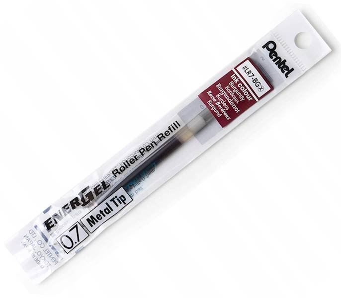 Wkład  kulkowy EnerGel PENTEL 0,7 burgund LR7-B 