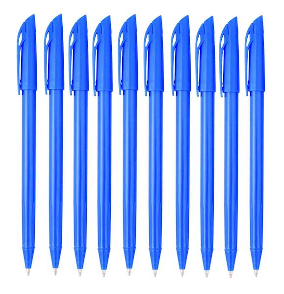 Długopis Penmate Flexi Trio 1mm niebieski 10szt.