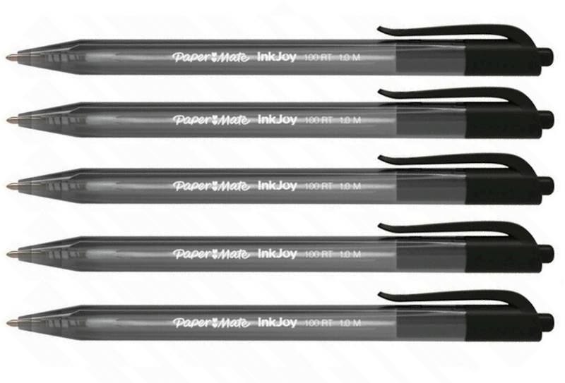 Długopis Paper mate InkJoy 1,00 aut. czarny 5szt.