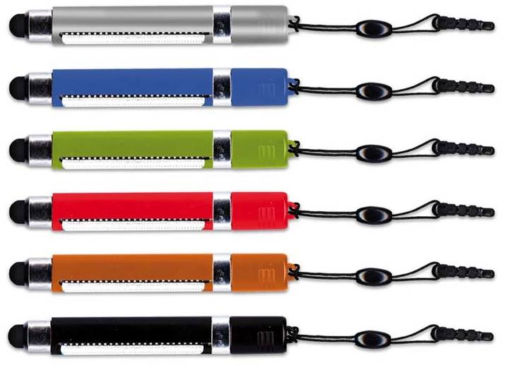 Długopis ze ściągą, do ekranów Touch pen czarny