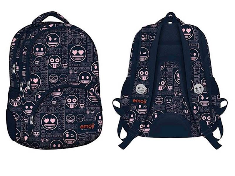 Plecak 4-komorowy Stright BP07 Emoji Pink