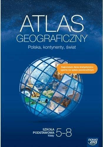 Atlas geograficzny SP 5-8 Polska, kontynenty w2023
